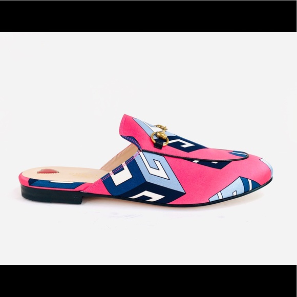 Gucci Princetown Horsebit Satin Mule Slippers 37 - Picture 9 of 11